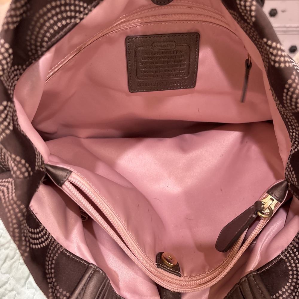 COACH Ashley H1282-F20056 Satchel/Tote Bronze Brown & Matching Wallet SEE PICS - Picture 10 of 16